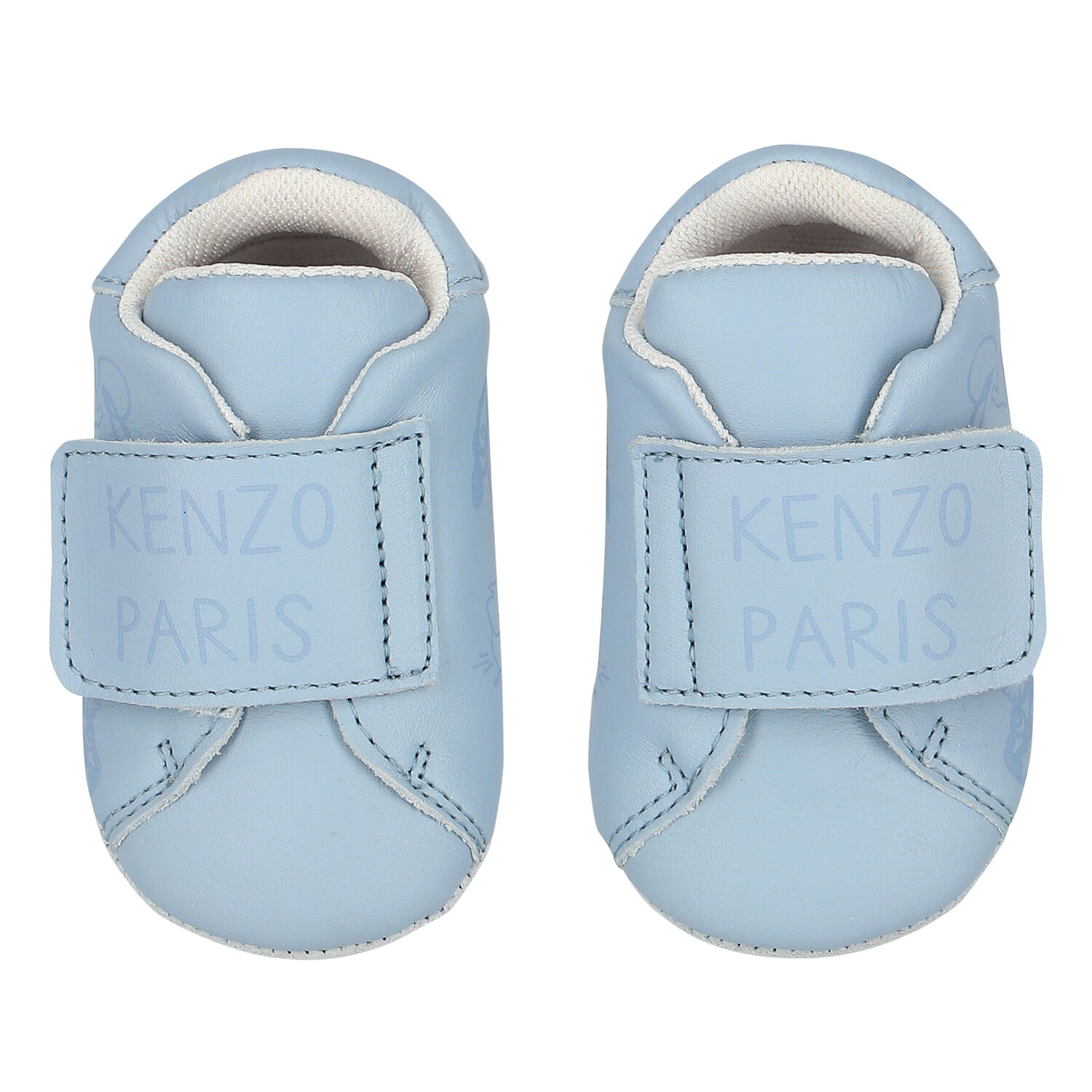 Baby Boys Blue Logo Pre Walker Shoes, 1, hi-res